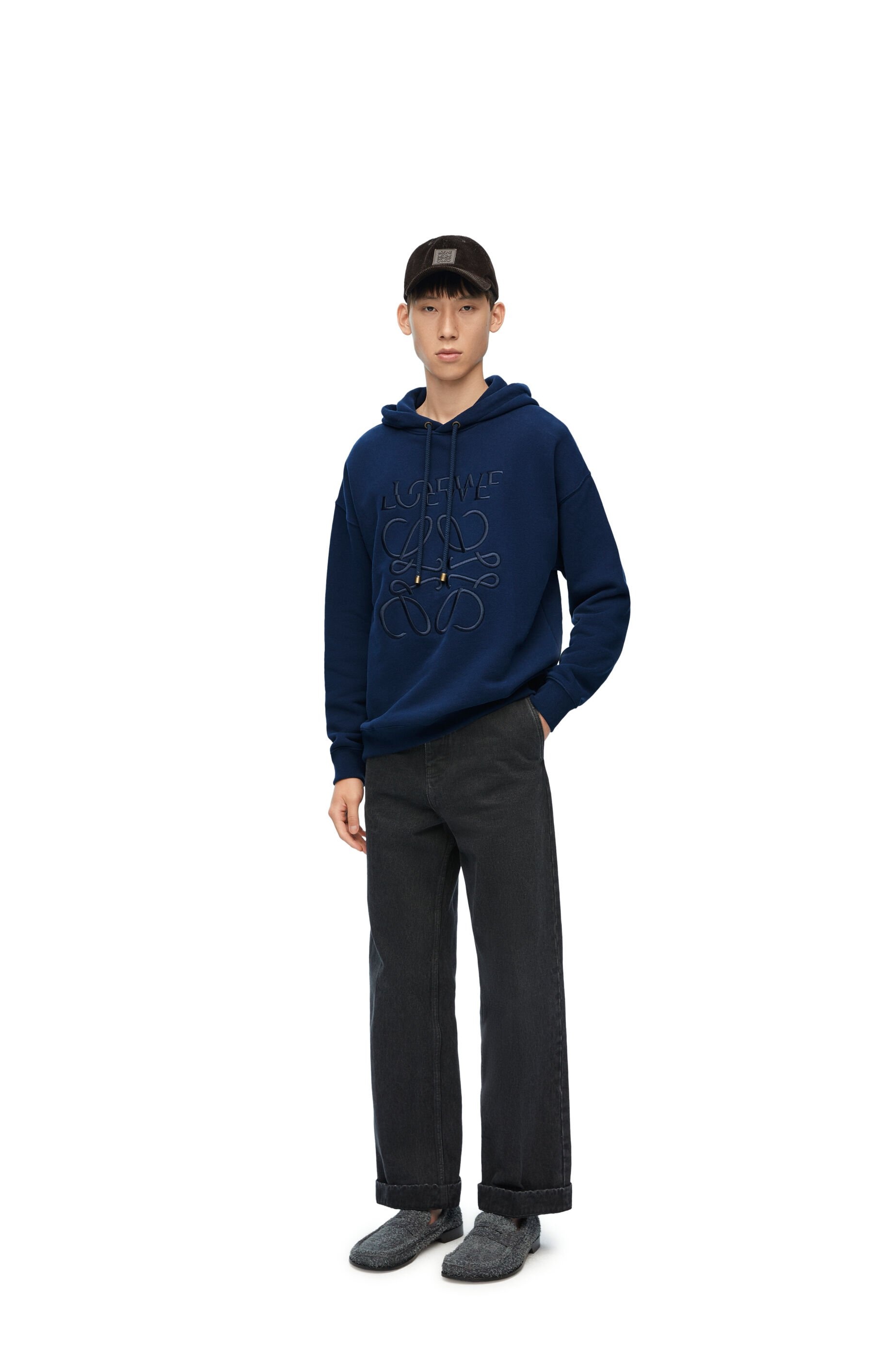 Relaxed fit hoodie in cotton - 2