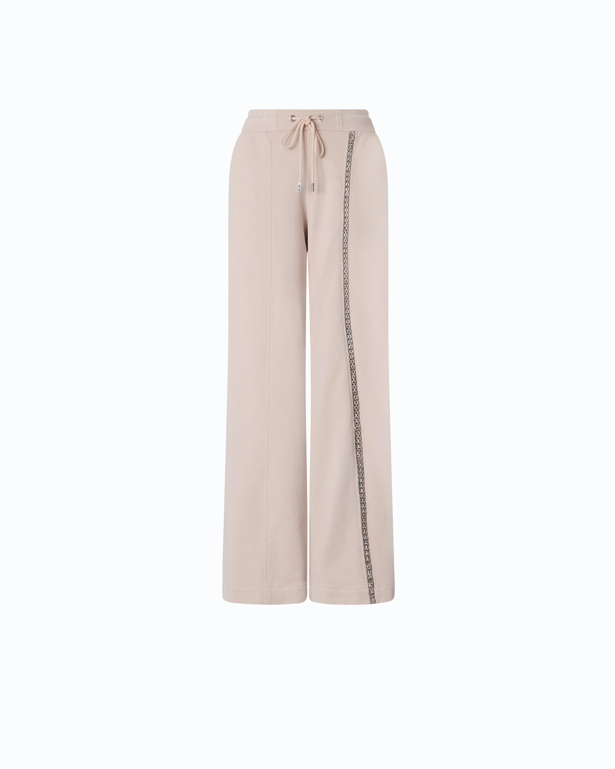 WIDE-LEG TROUSERS WITH DRAWSTRING AND CHAIN - 1