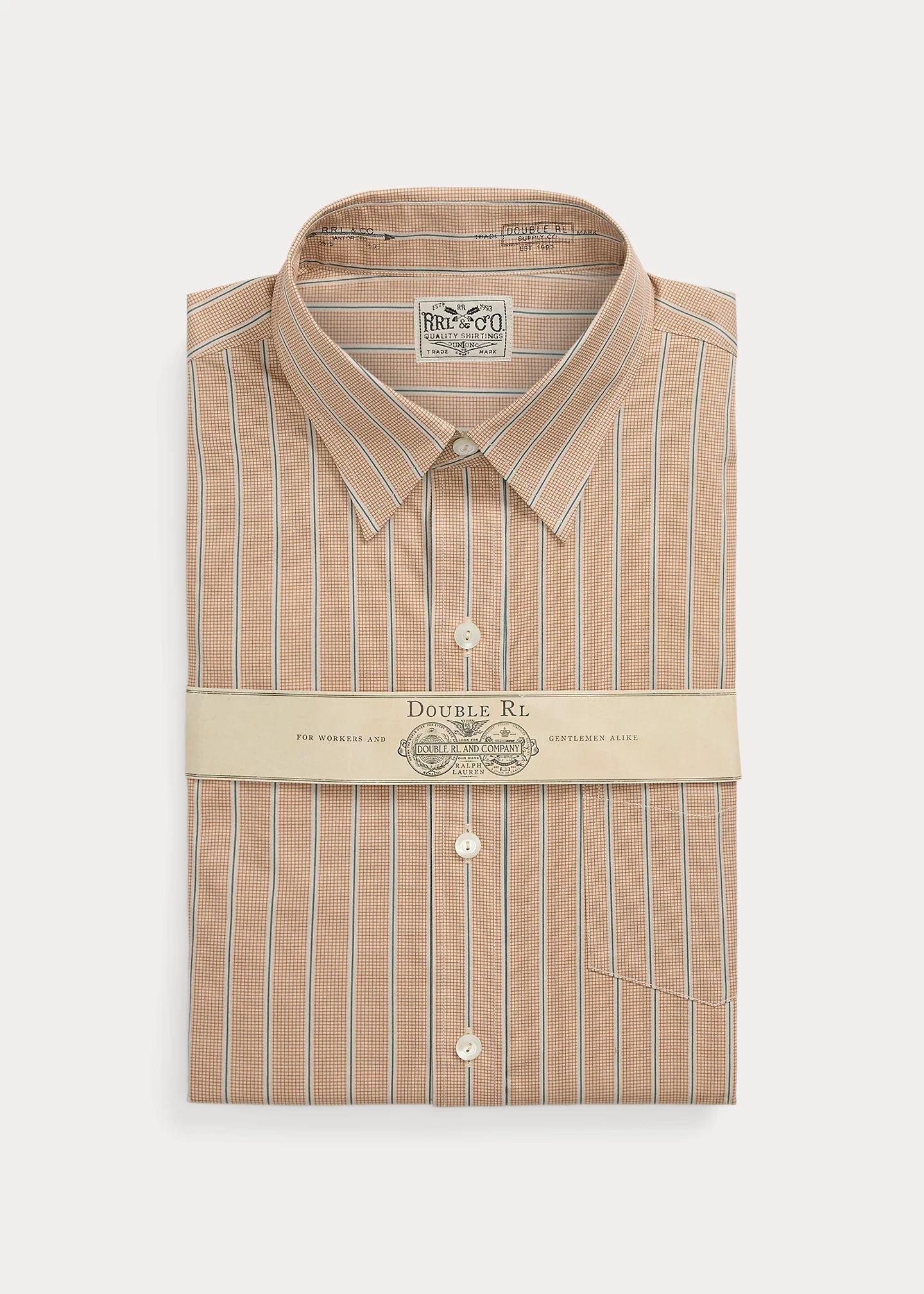 Slim Fit Stripe-Print Woven Shirt - 1