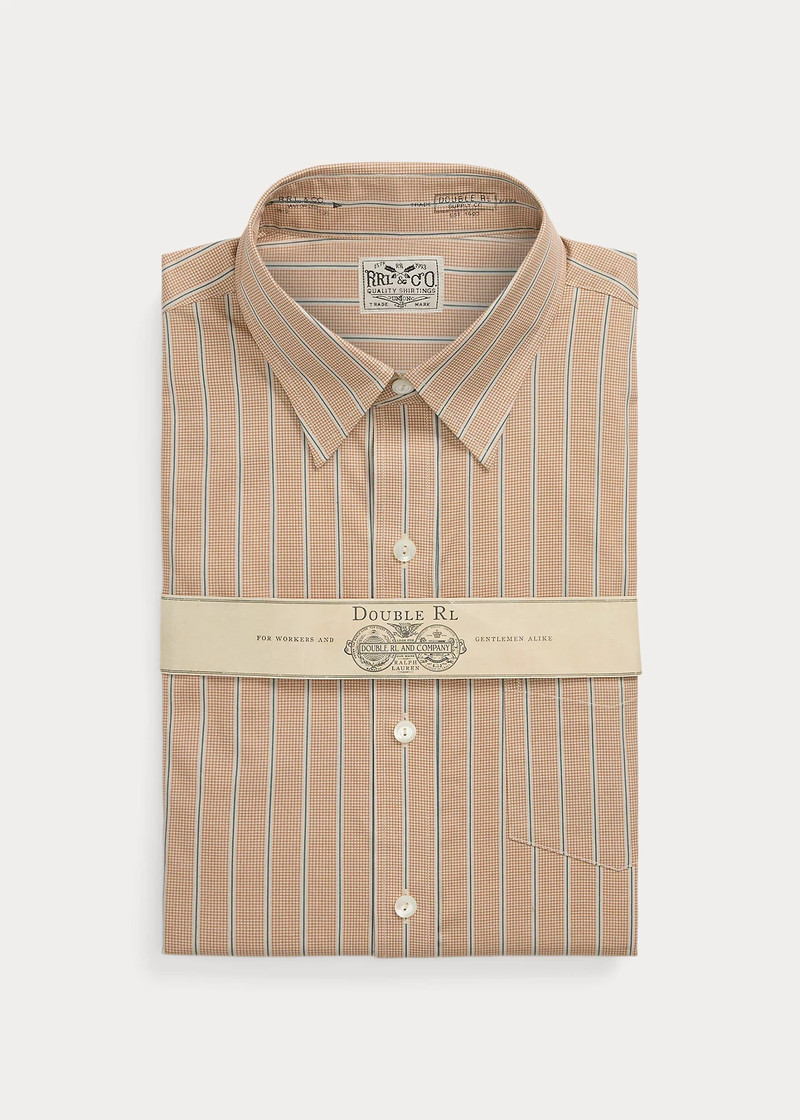 Slim Fit Stripe-Print Woven Shirt 1
