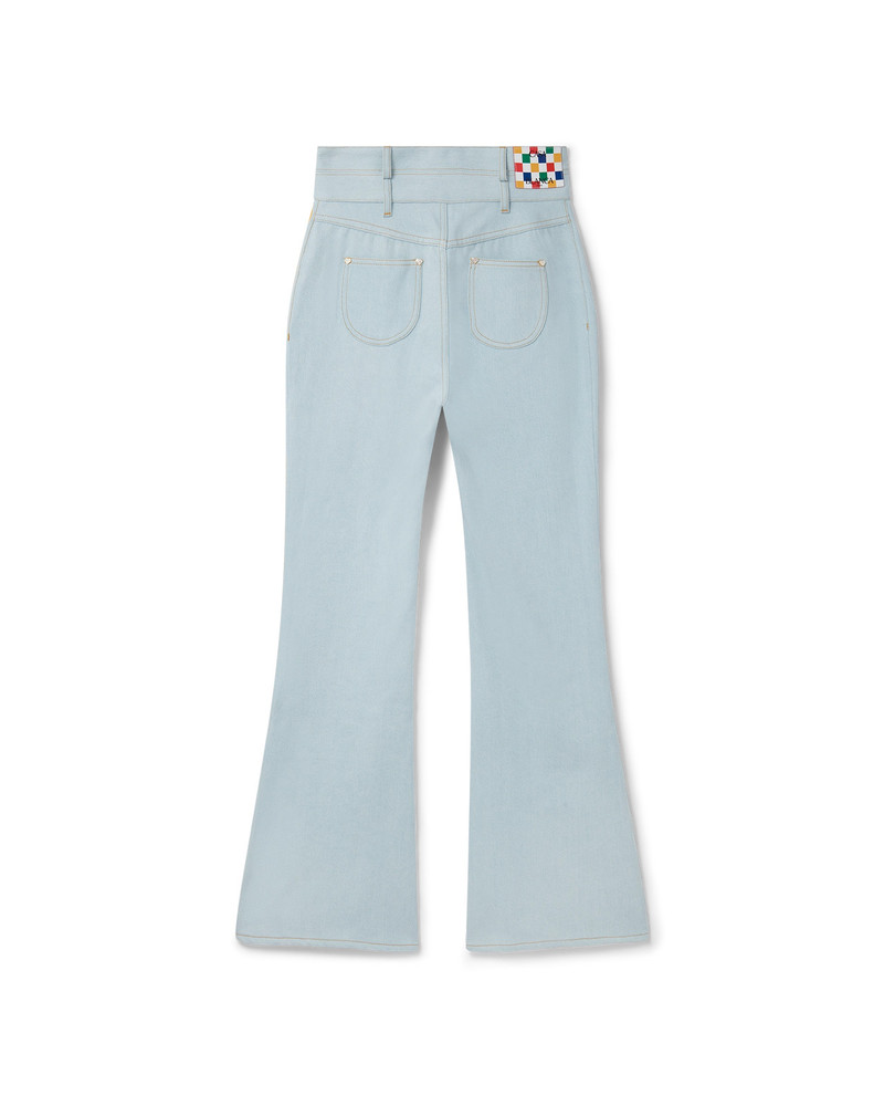 CASABLANCA Rainbow Embroidery Jeans outlook
