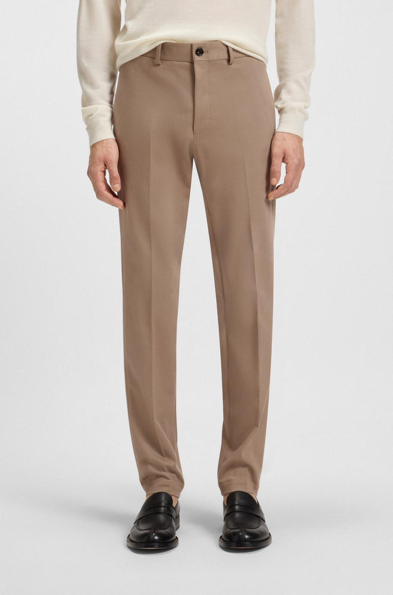 SLIM-FIT TROUSERS IN COTTON, CASHMERE AND STRETCH 2