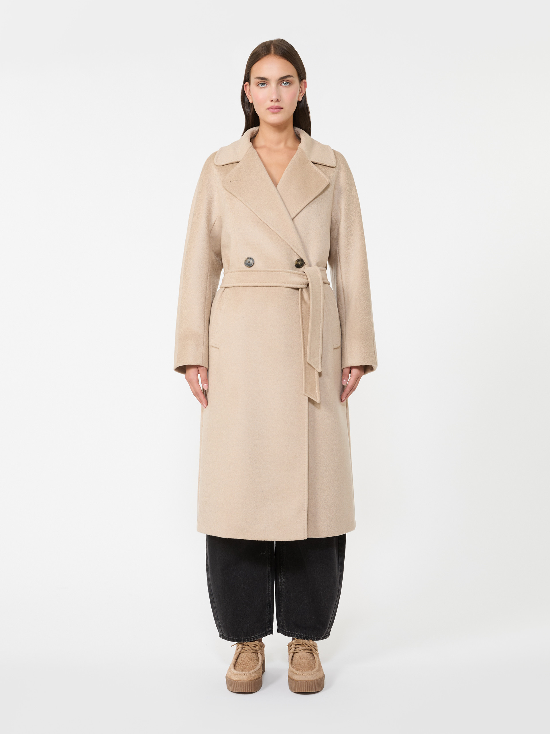 RESINA Double-breasted wool midi coat - 3