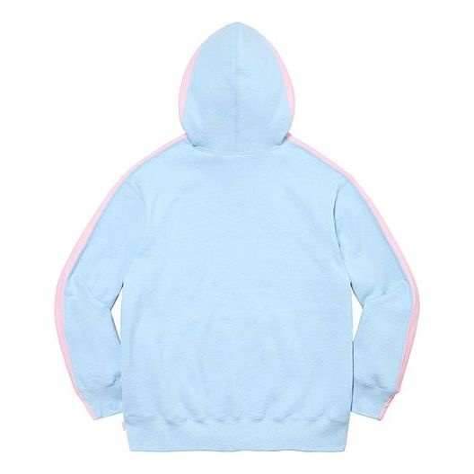 Supreme S Logo Split Hooded Sweatshirt 'Pink Blue' SUP-FW21-204 - 2