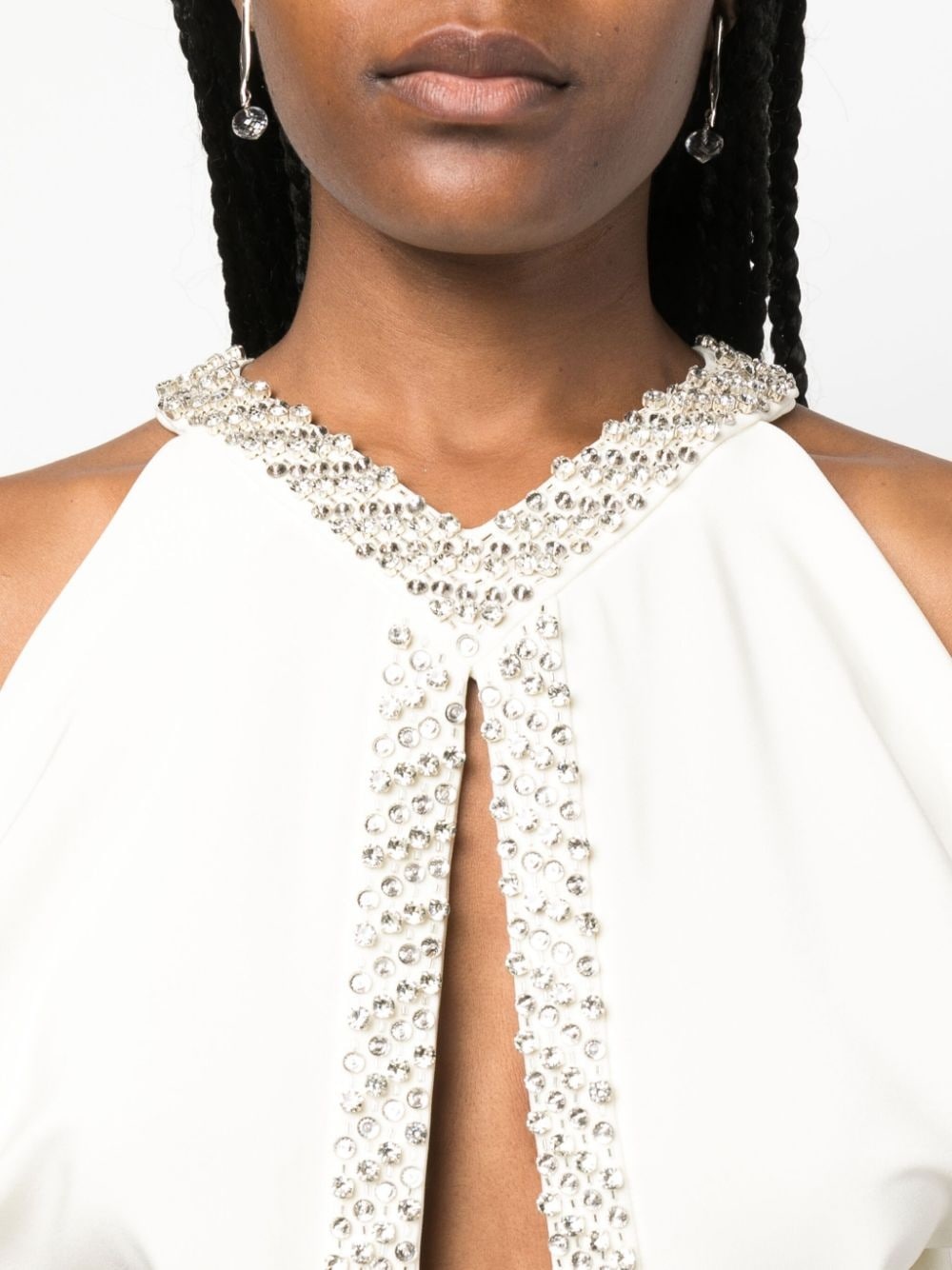 crystal-embellished mermaid dress - 5