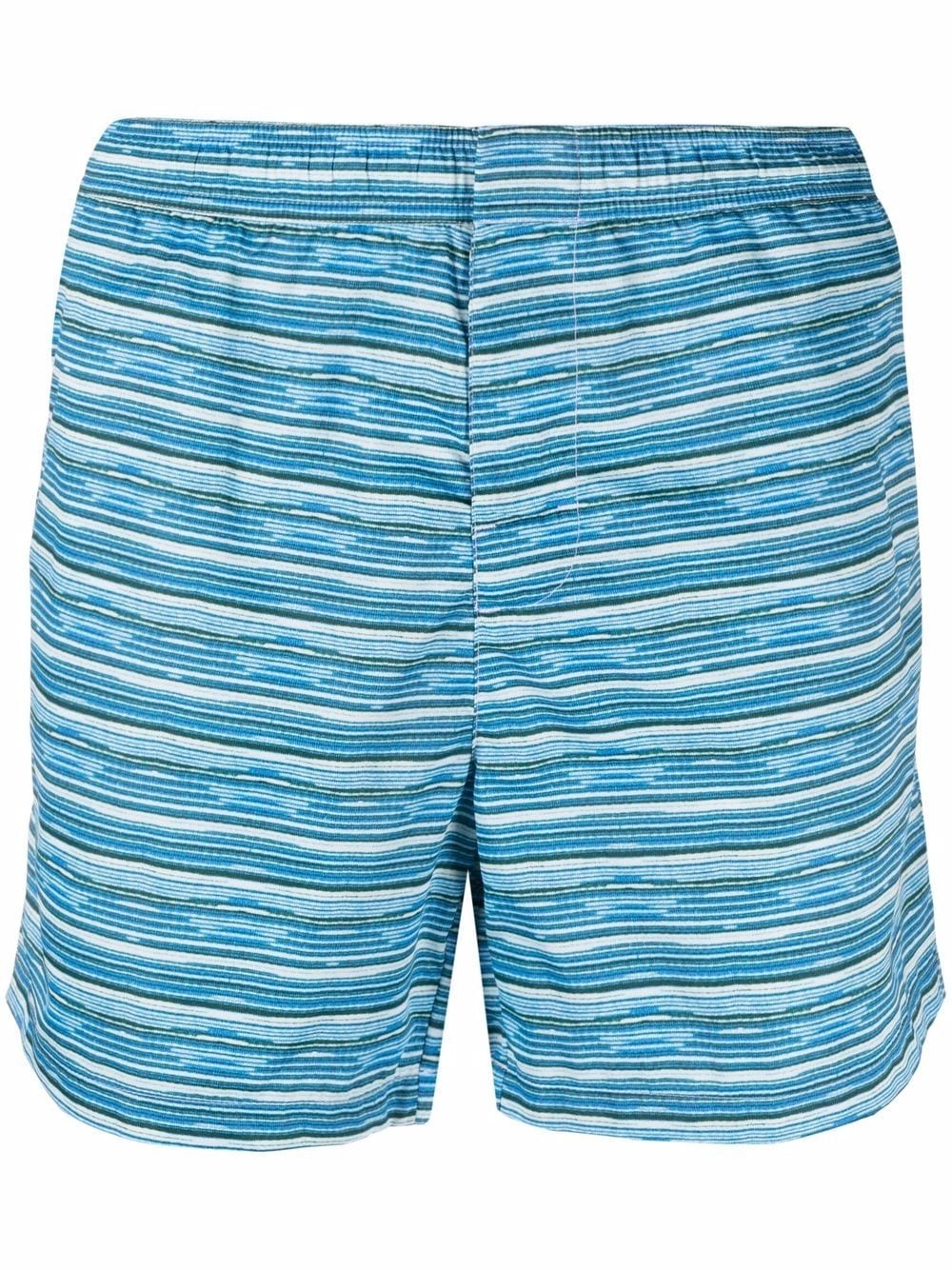 stripe-print swim shorts - 1