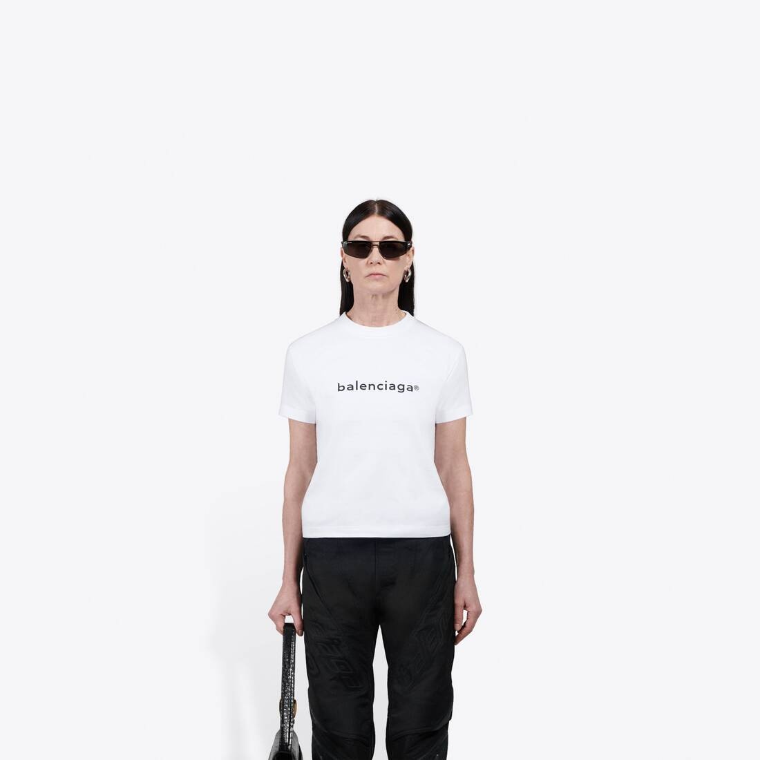Women's New Copyright Small Fit T-shirt in White - 3