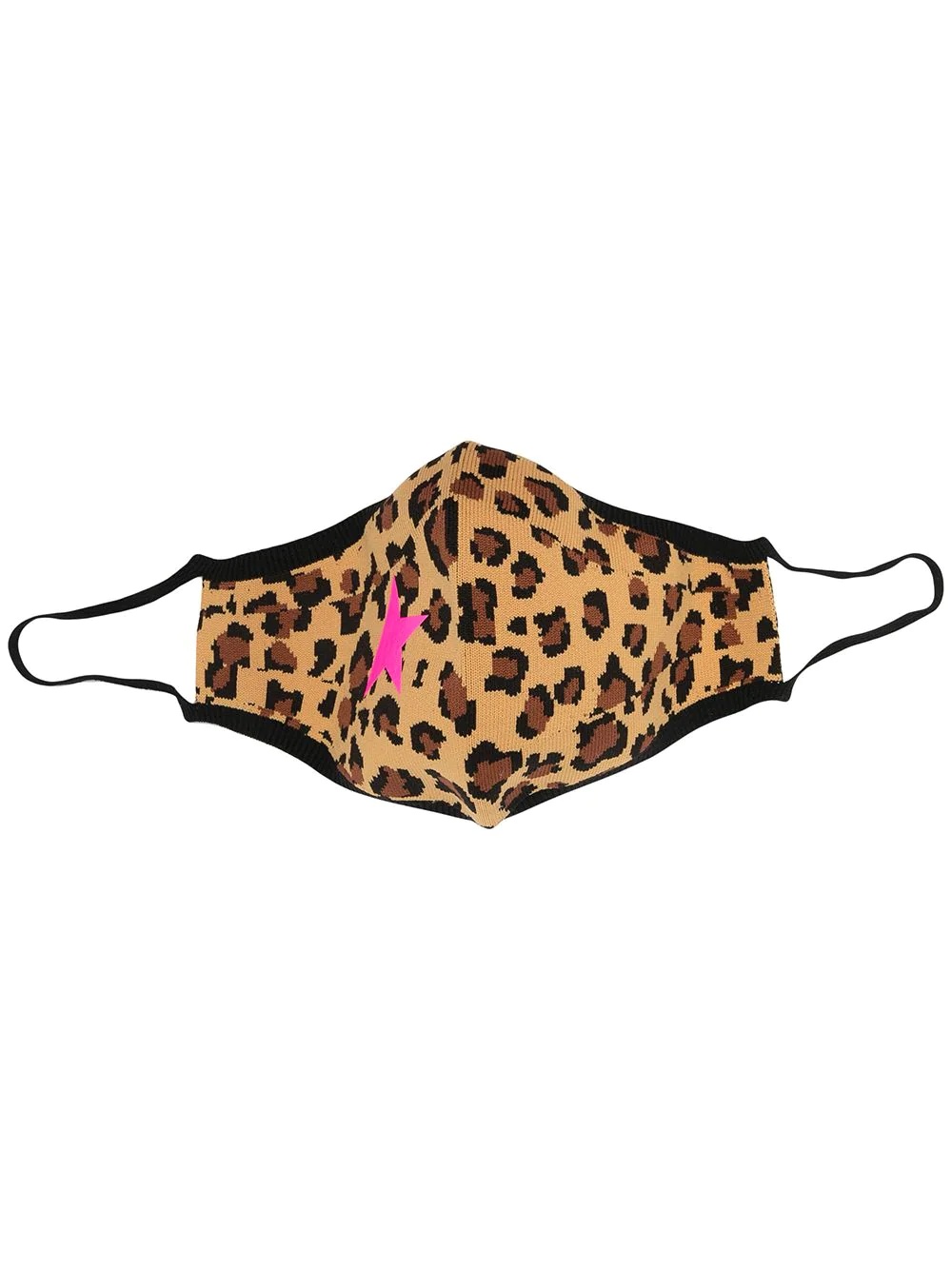 leopard-print face mask - 1