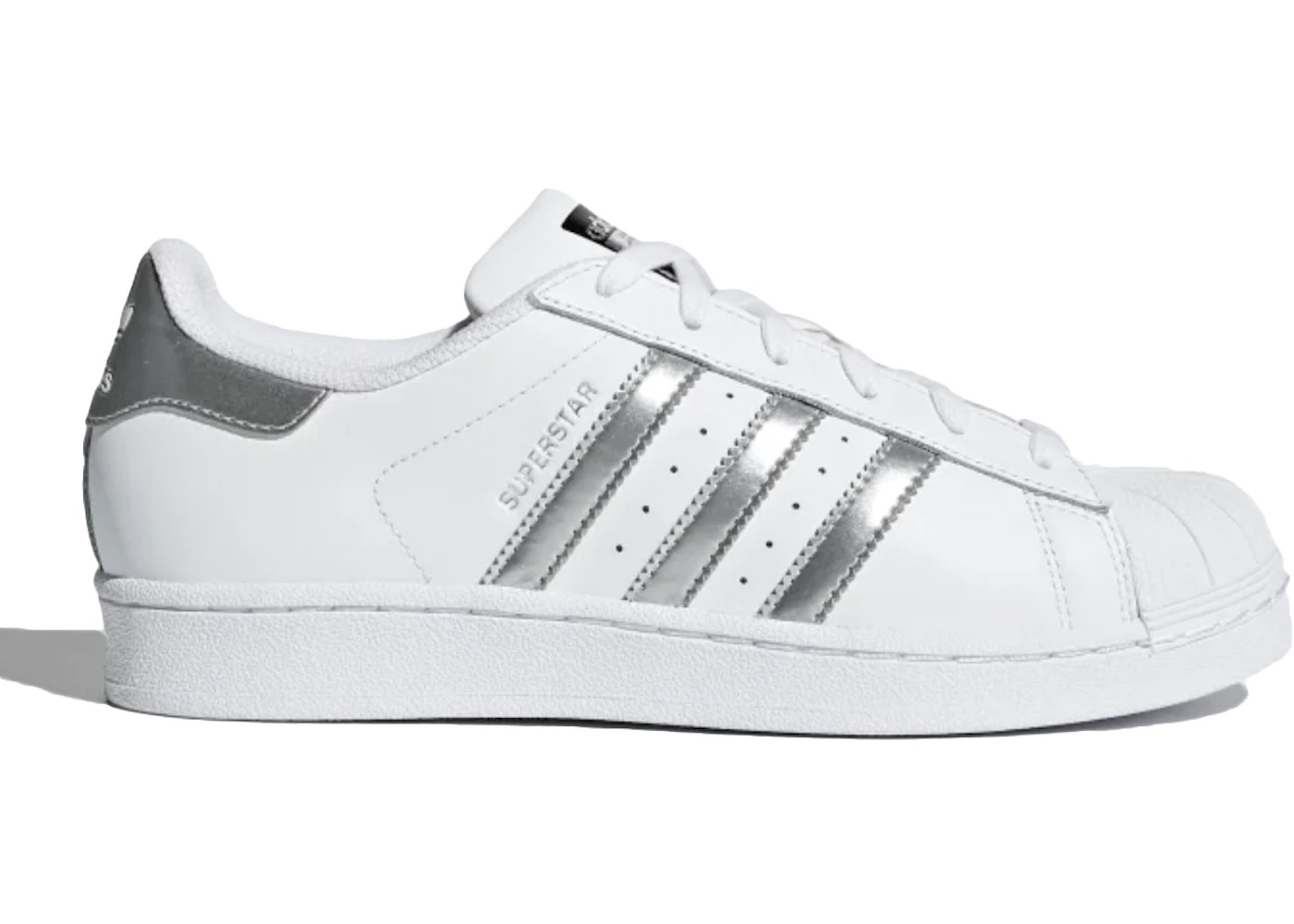 adidas Superstar White Silver Metallic - 1