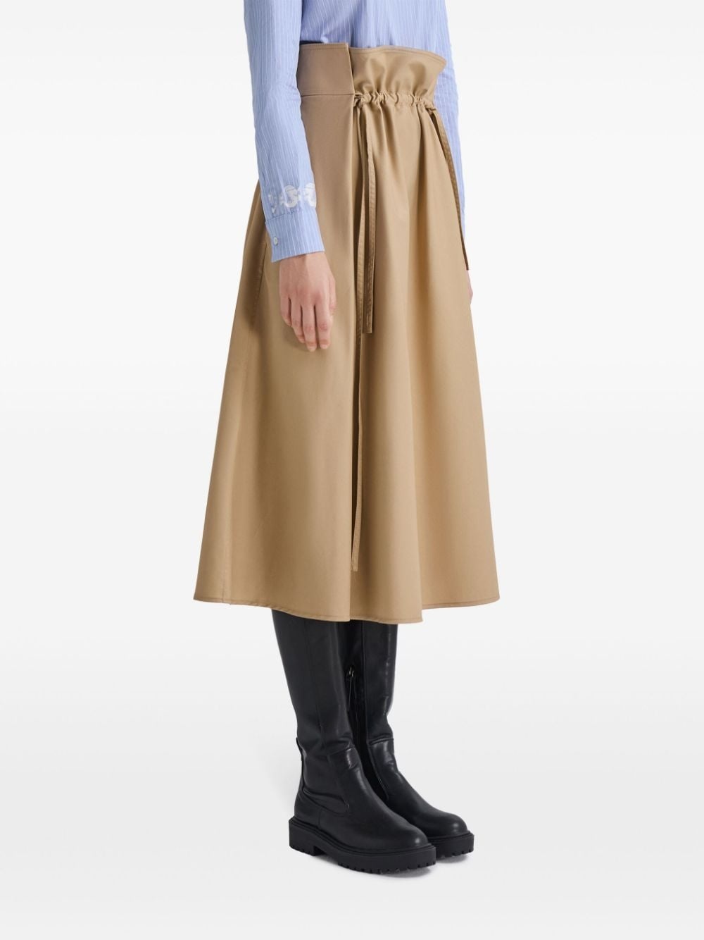 Stylish Ribbon midi skirt - 3
