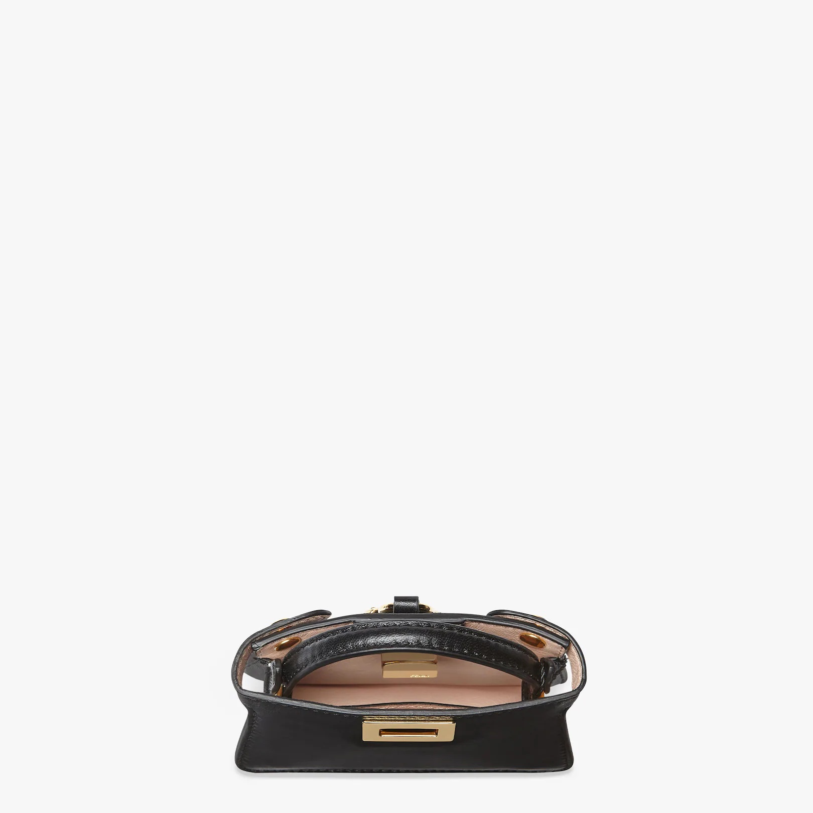 Black nappa leather charm - 3