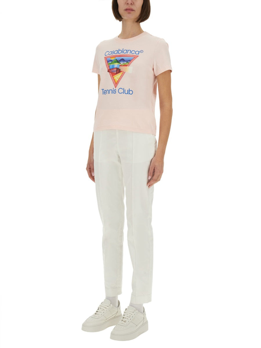 Casablanca Women Fitted T-Shirt - 2