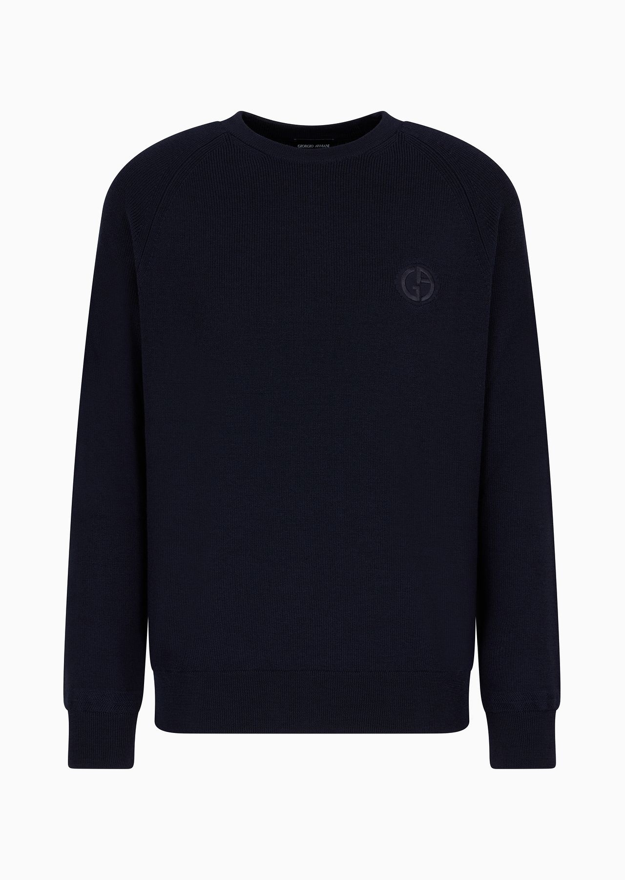 Virgin-wool, crew-neck jumper - 1