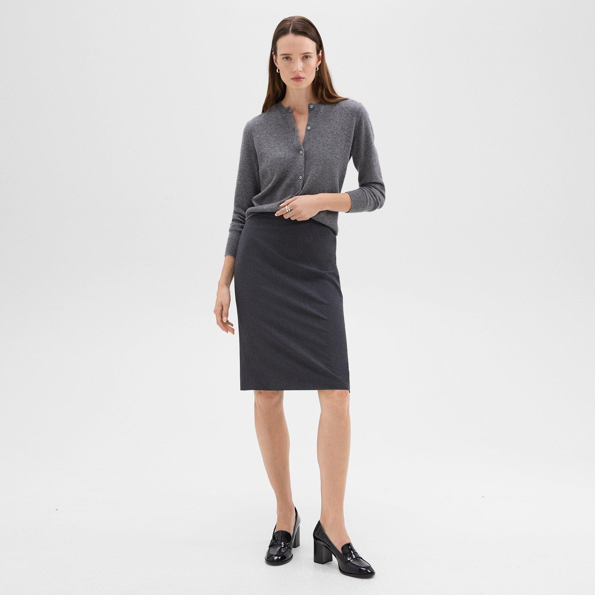 Slim Pencil Skirt in Good Wool - 2