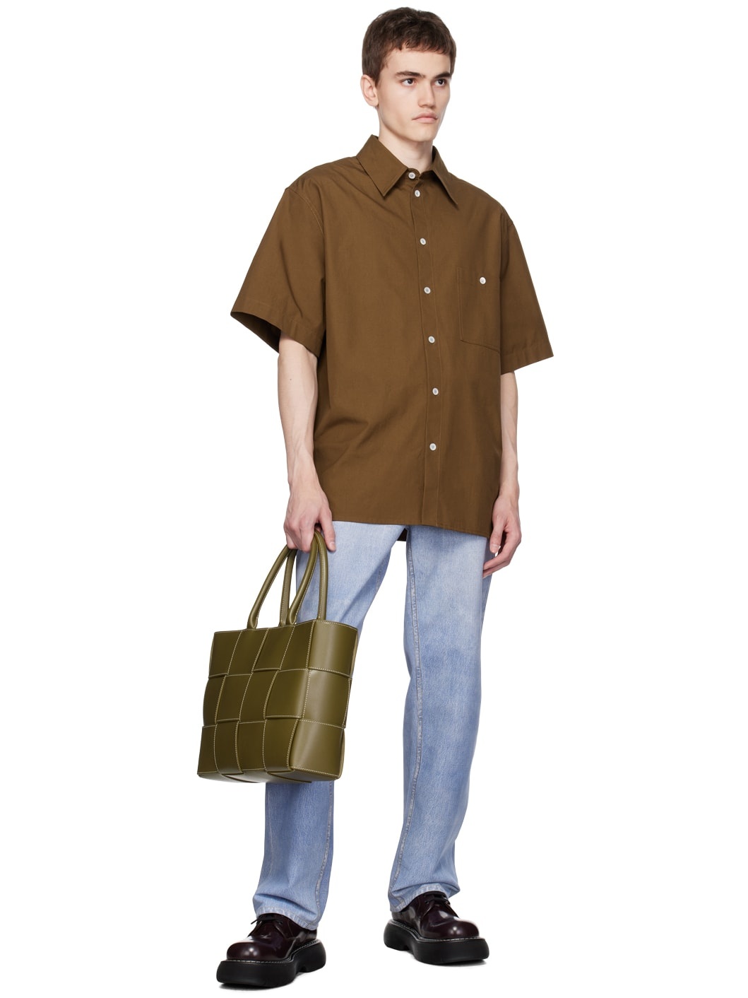 Green Medium Arco Tote - 4
