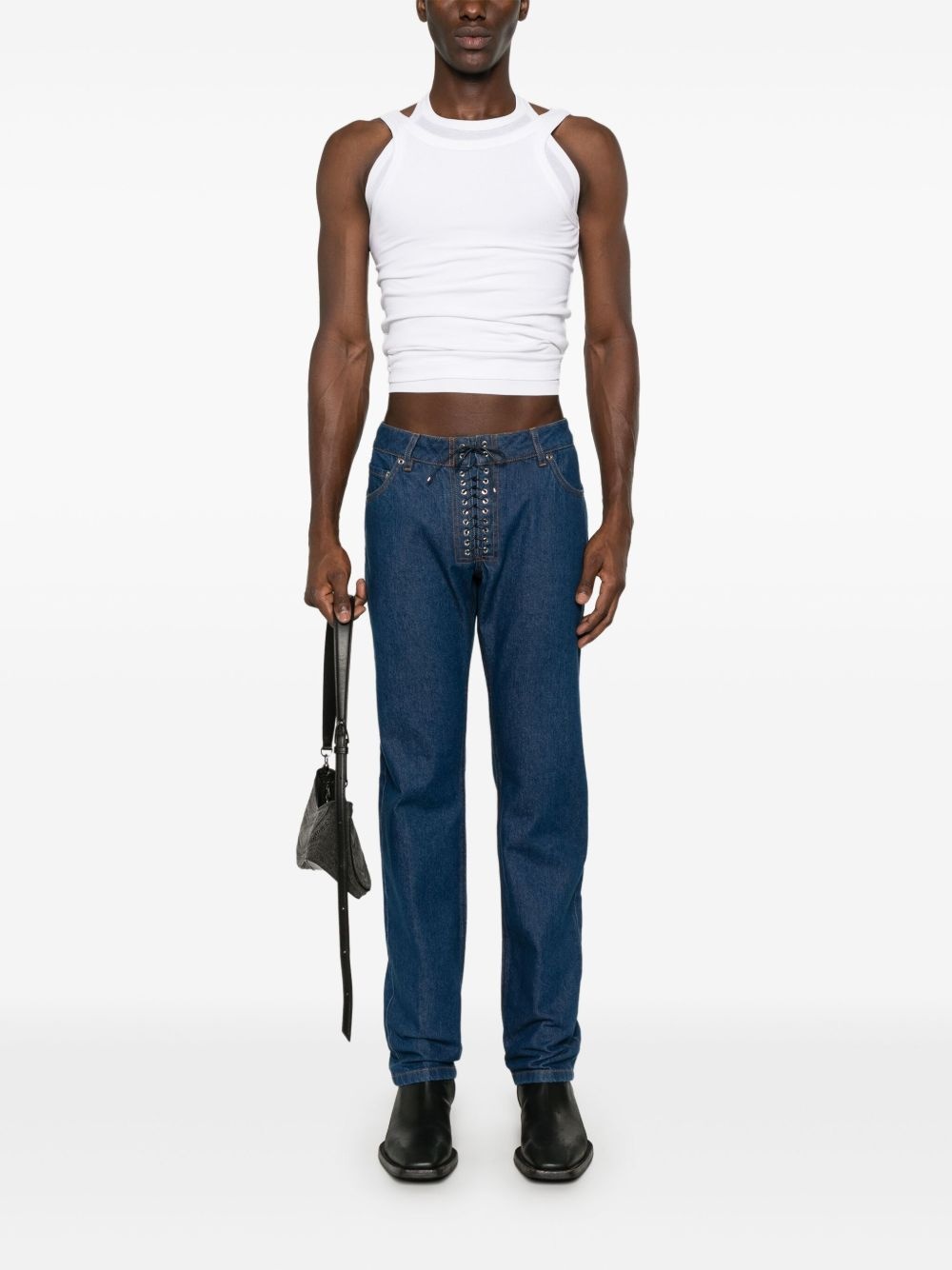 Steve lace-up jeans - 4