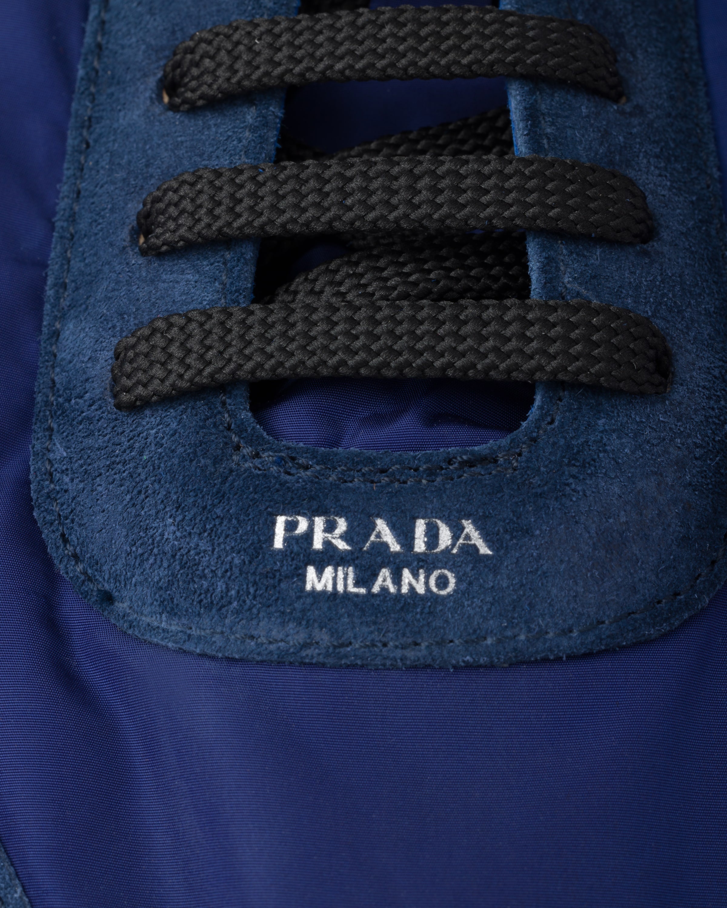 Collapse Re-Nylon and suede elasticized sneakers - 6