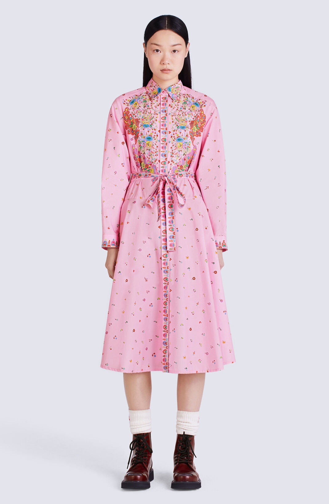 'Paisley Flower' shirt dress - 2