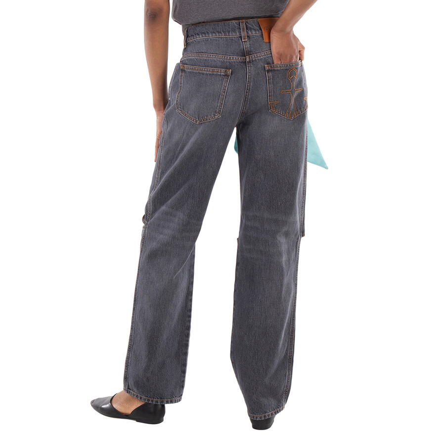 JW Anderson Cut Out Knee Bootcut Jeans - 4