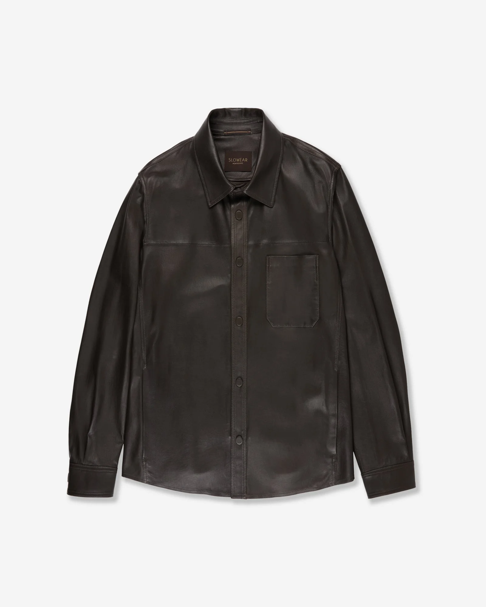 Leather overshirt - 1