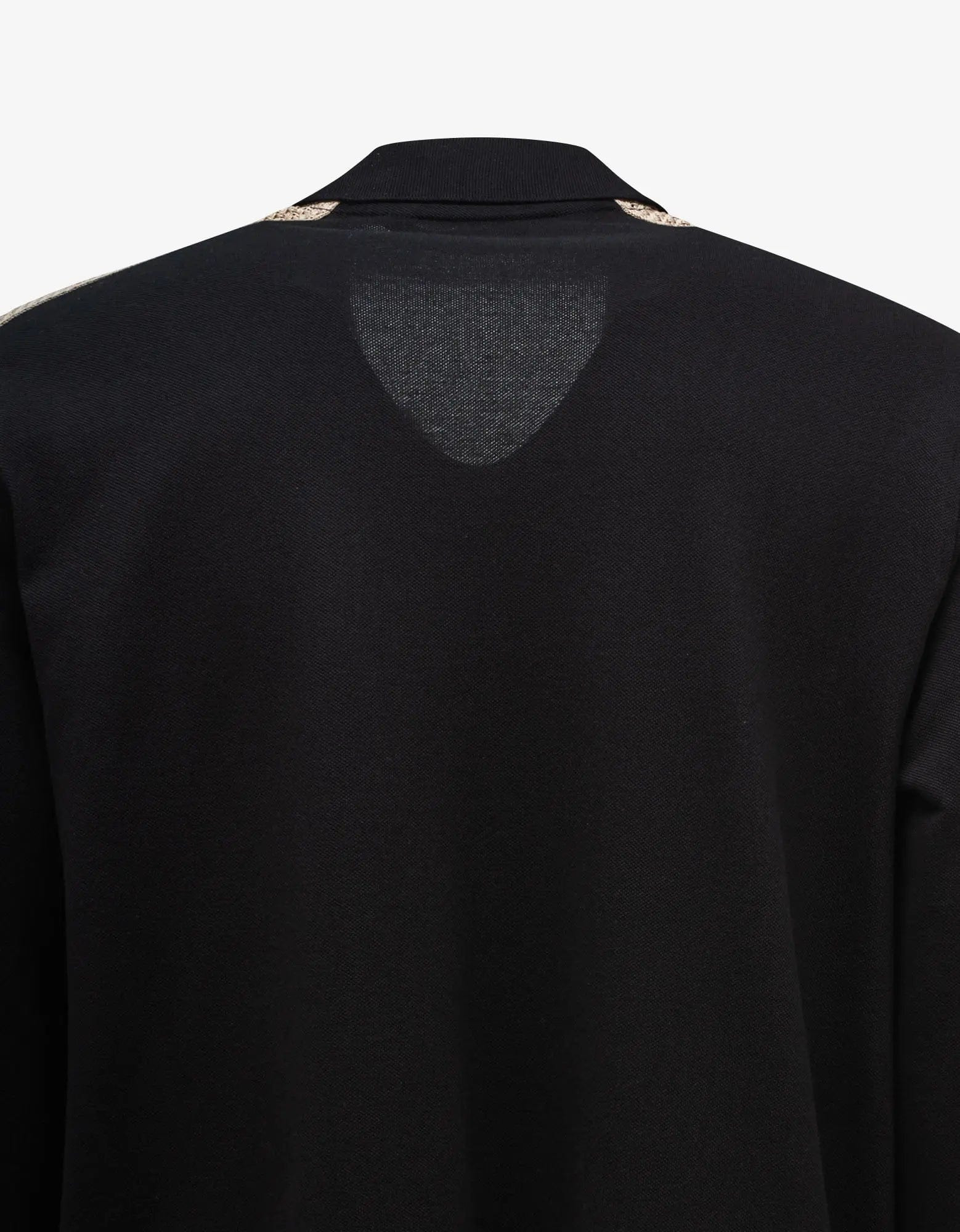 Palm Angels Black PA Monogram Piquet Trackshirt - 5