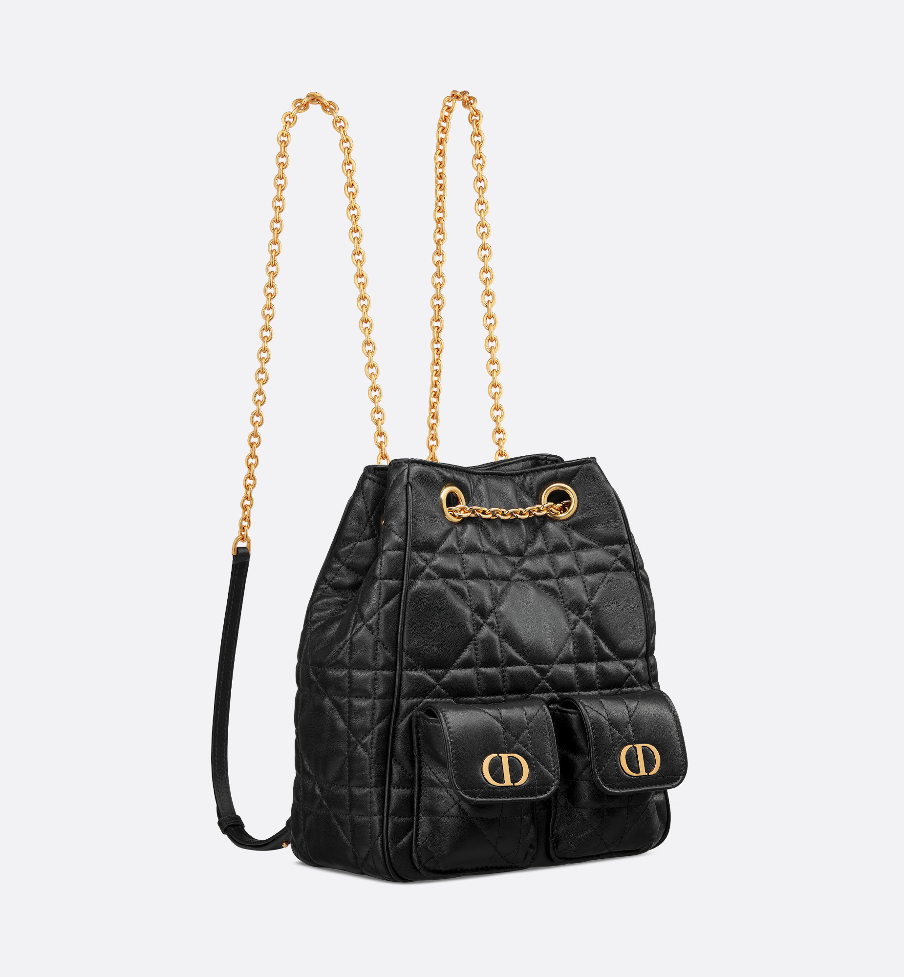 Medium Dior Caro Multicarry Backpack with Chain - 5