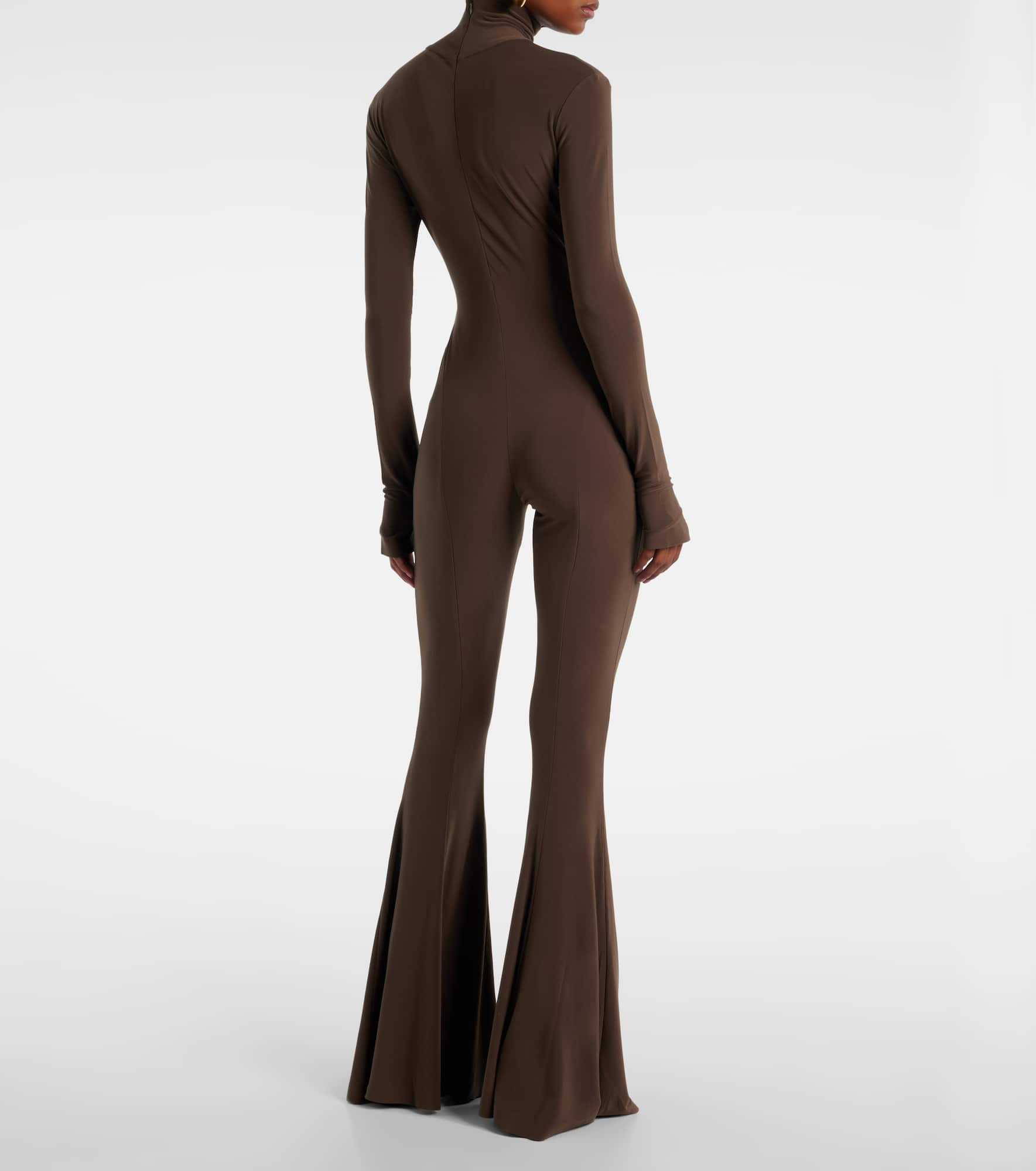 Turtleneck jersey jumpsuit - 3