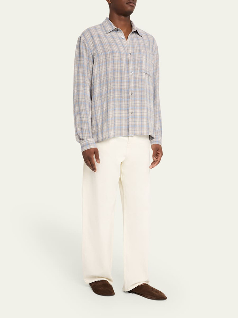 FRAME Men's Relaxed Fit Plaid Button-Down Shirt outlook