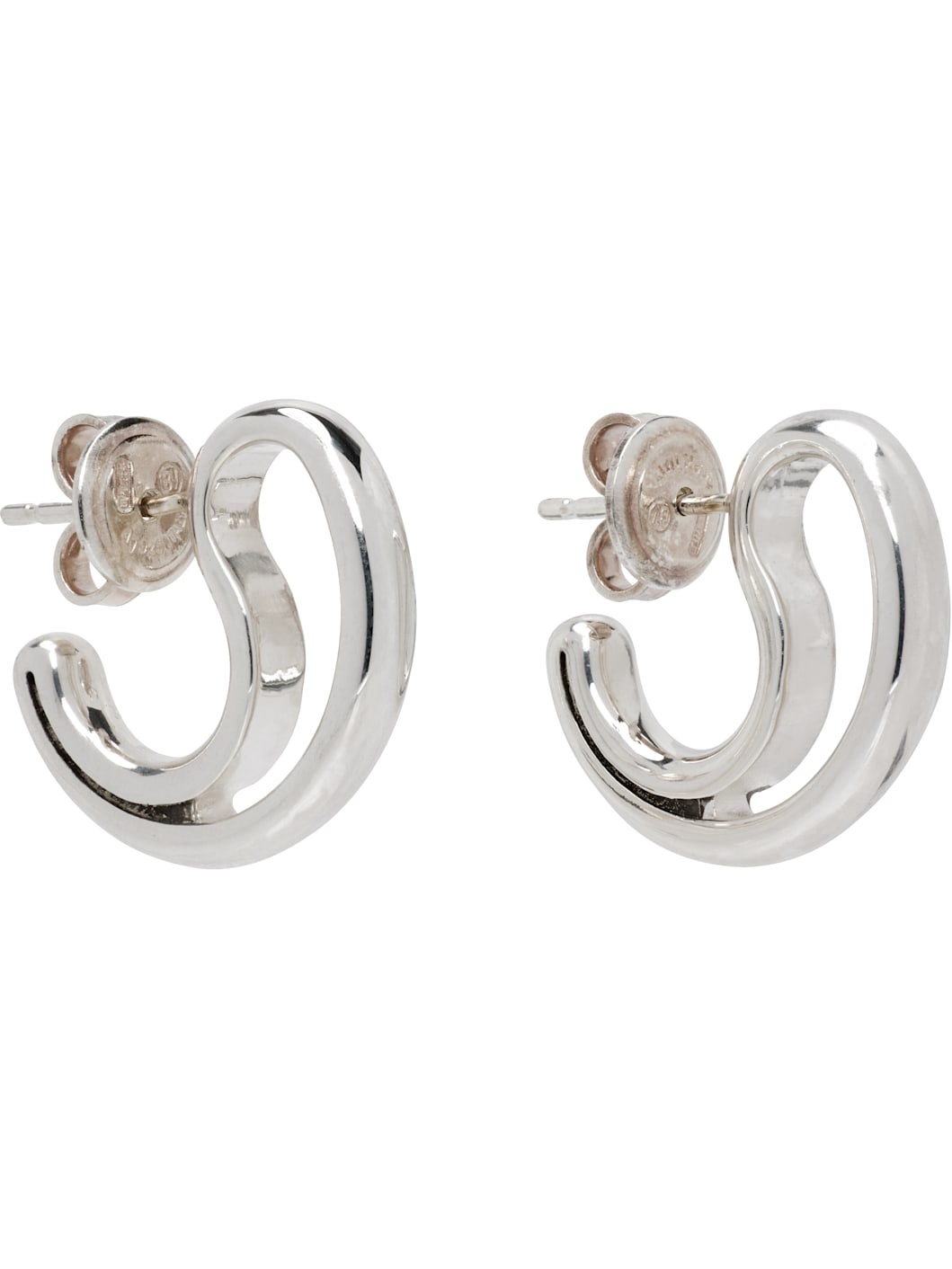 Silver Frills Small Earrings - 2