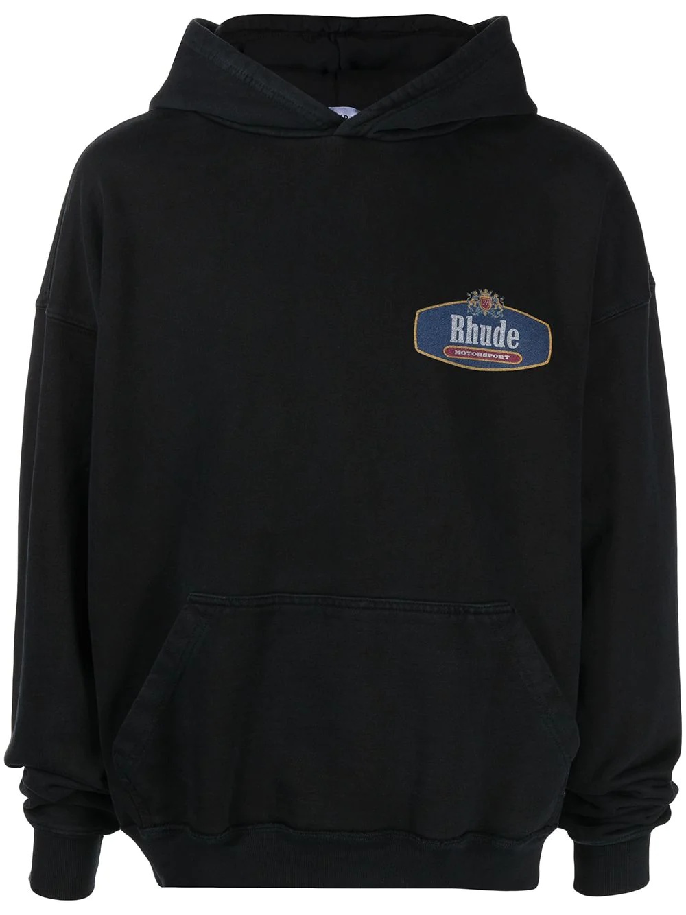 logo-print pullover hoodie - 1