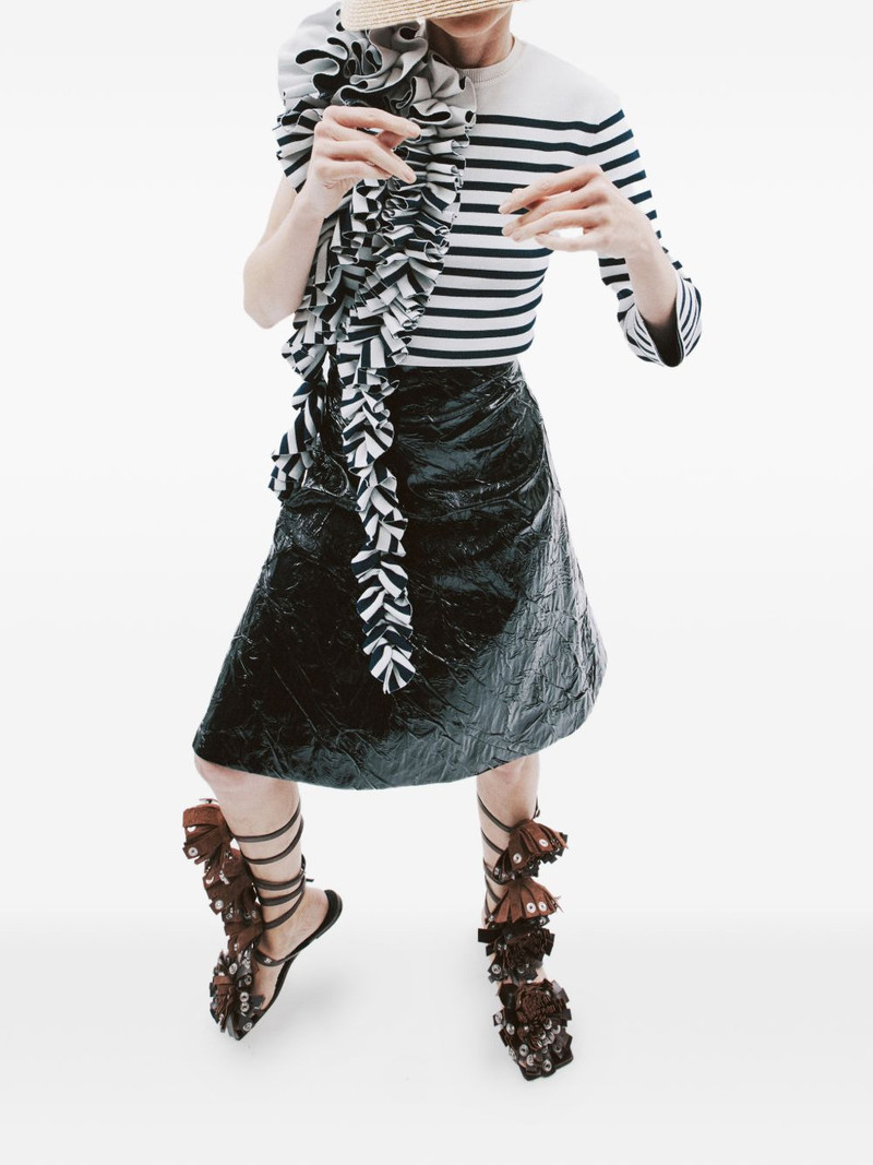 A.W.A.K.E. MODE A-line midi skirt outlook