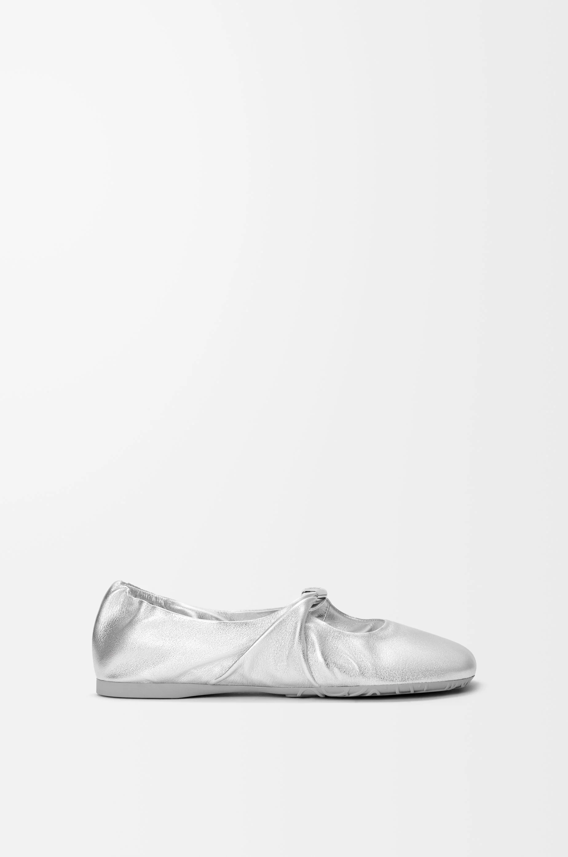 Pebble Soft ballerina in laminated nappa lambskin - 1