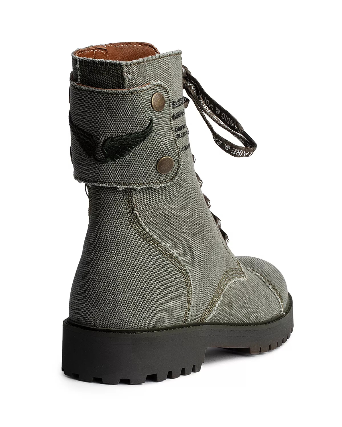 Women's Joe Canvas Combat Boots - 4