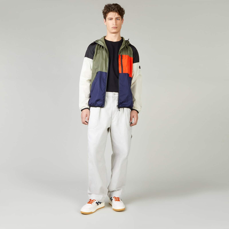 HOGAN Color Block Windbreaker Green Blue Orange outlook