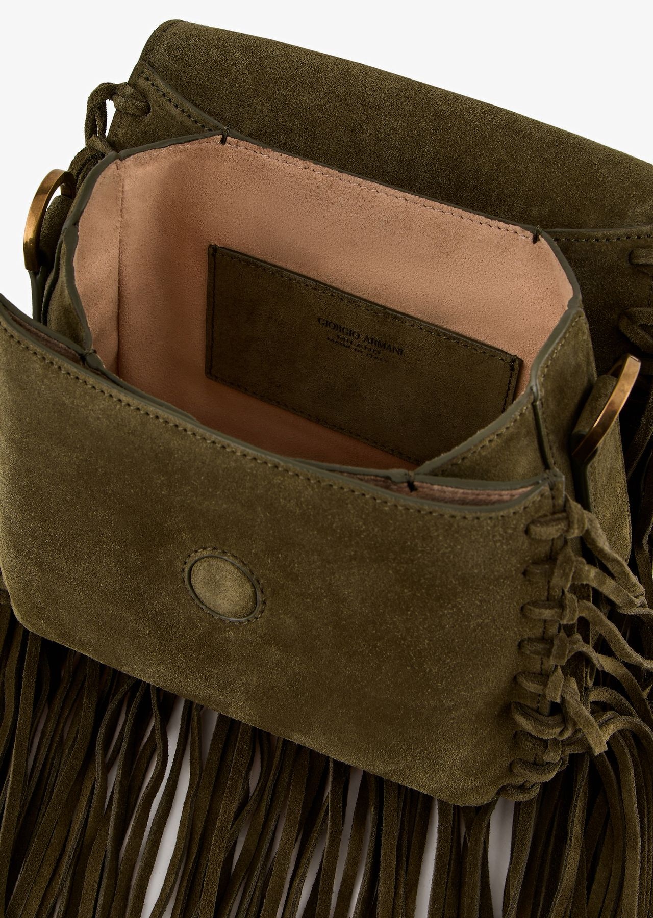 La Prima fringed suede bag - 5