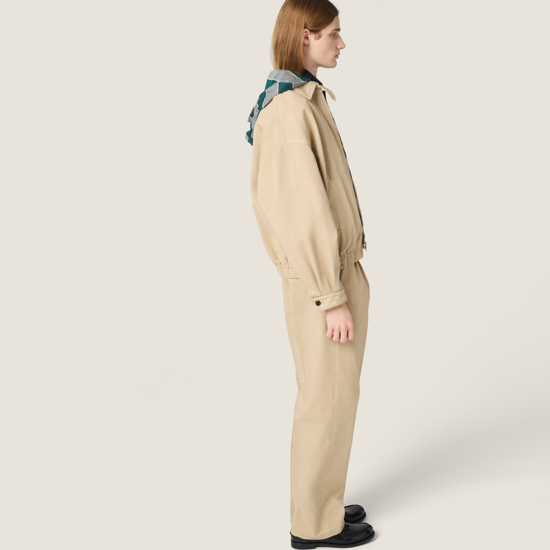 Old gabardine blouson jacket 5