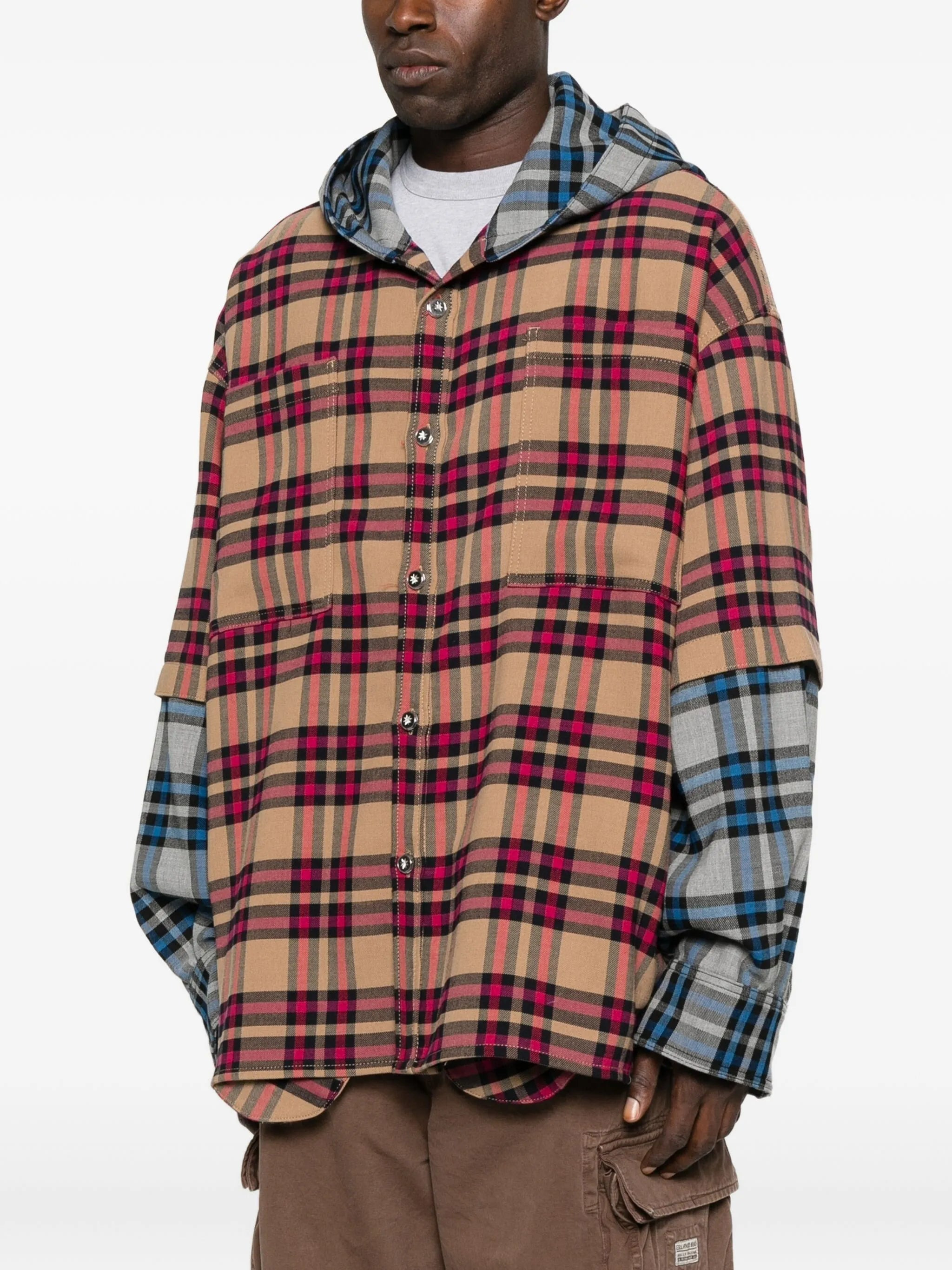 Pdf Patchwork Hooded Jacket - 2