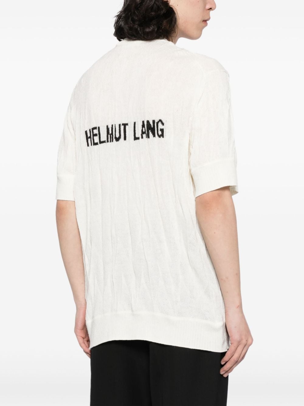 crinkled wool T-shirt - 4