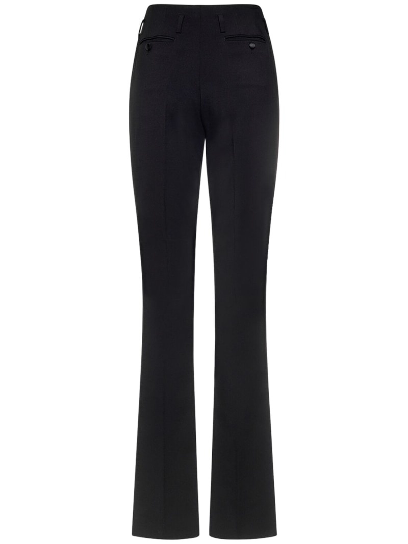 Stretch cady straight pants - 5