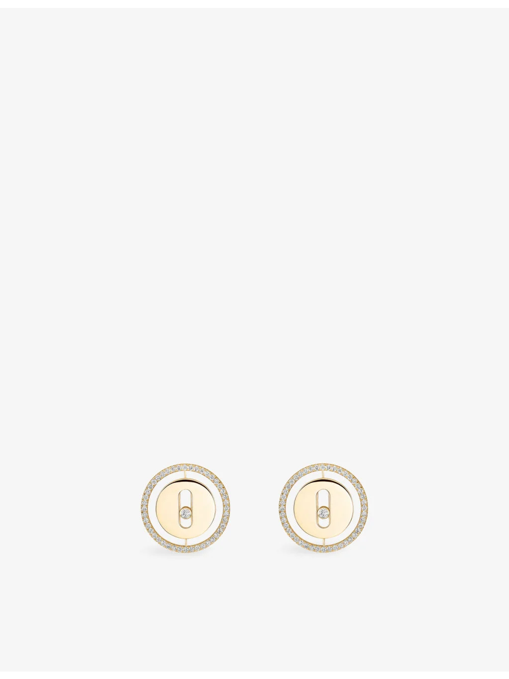 Lucky Move 18ct Gold And 0.32ct Diamond Stud Earrings - 1