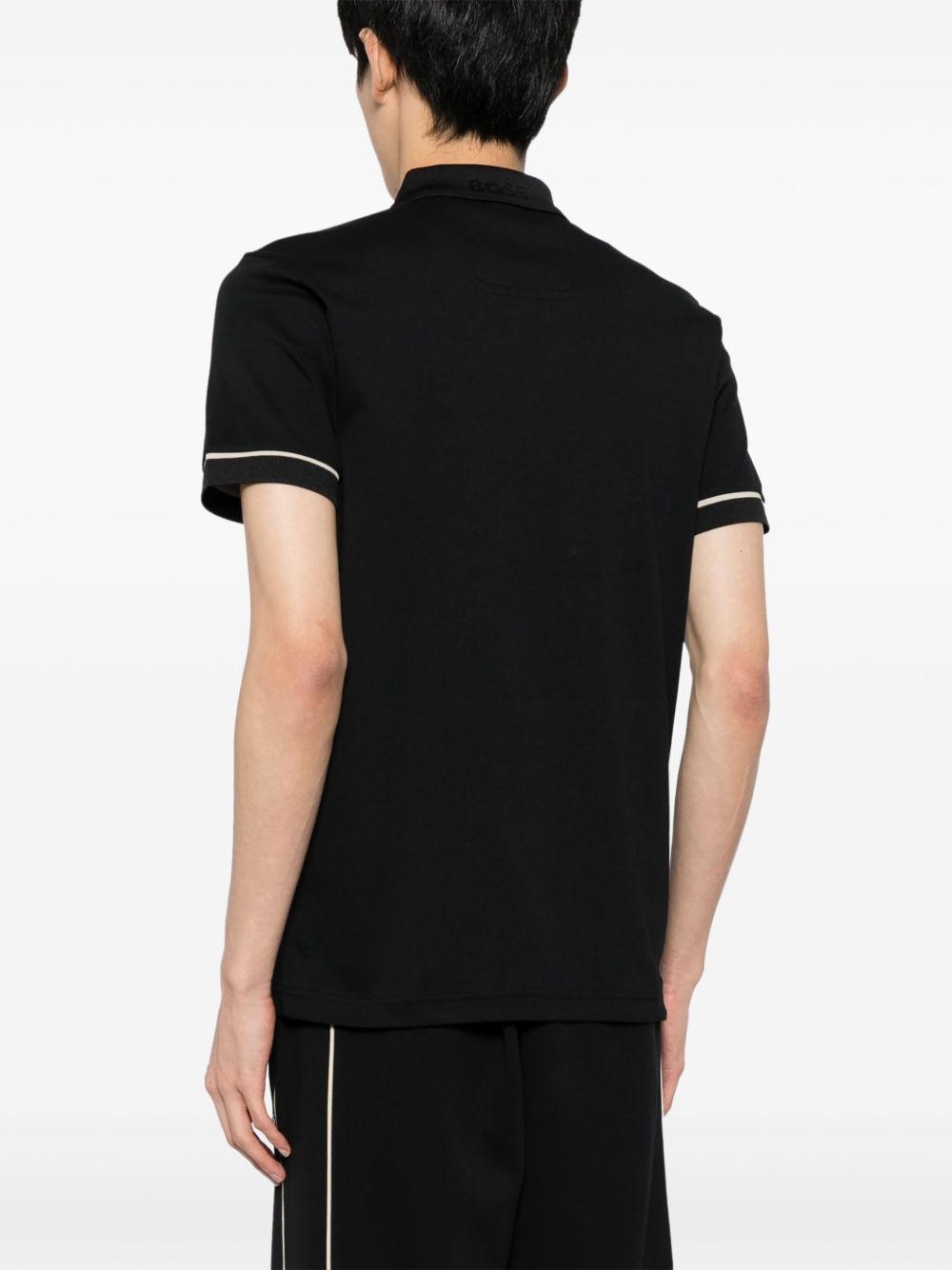 interlock-weave polo shirt - 4