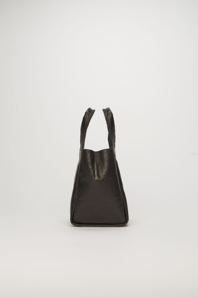 Acne Studios Mini leather tote bag black outlook