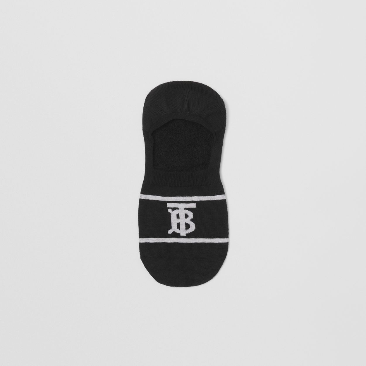 Monogram Intarsia Cotton Blend Sneaker Socks - 4