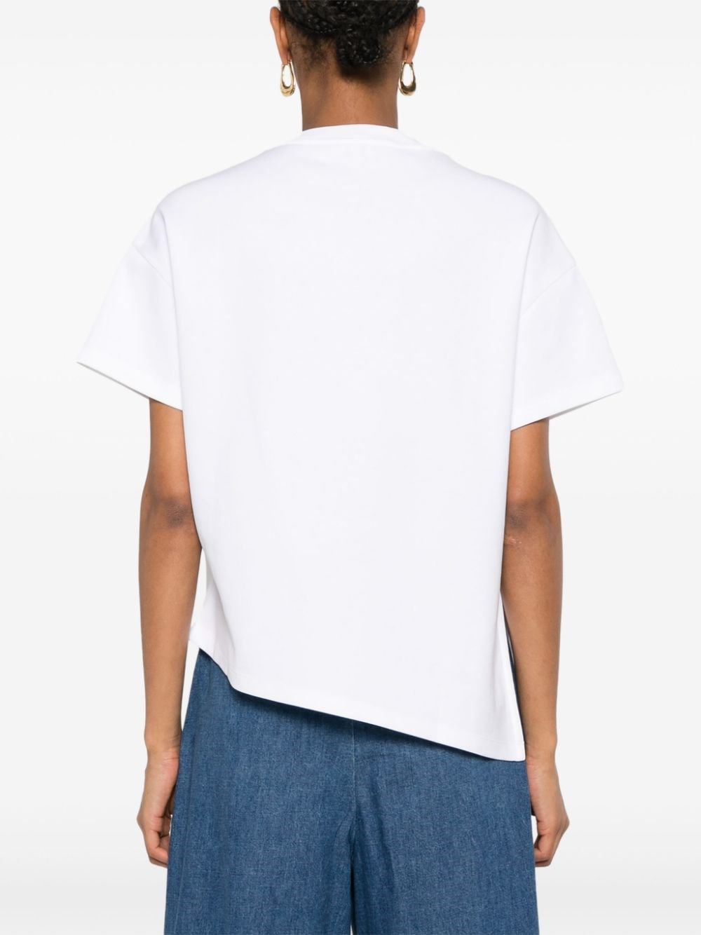 Asymmetric cotton t-shirt - 5