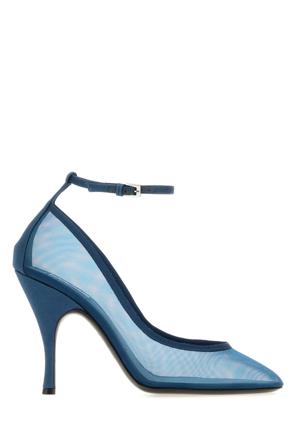 Alaia Women Cerulean Blue Mesh Pumps - 1