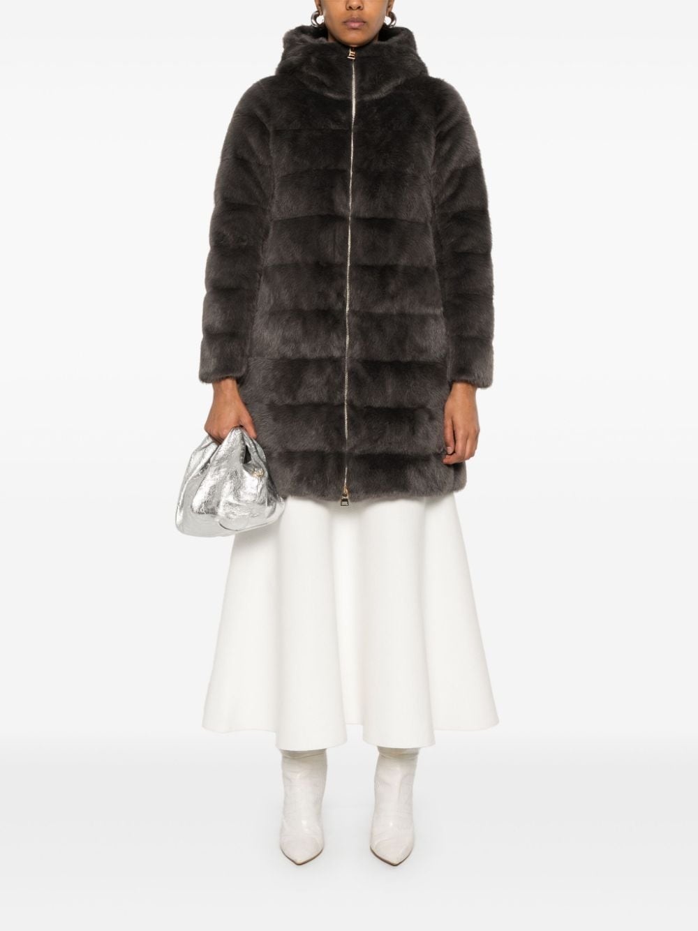 faux-fur coat - 2