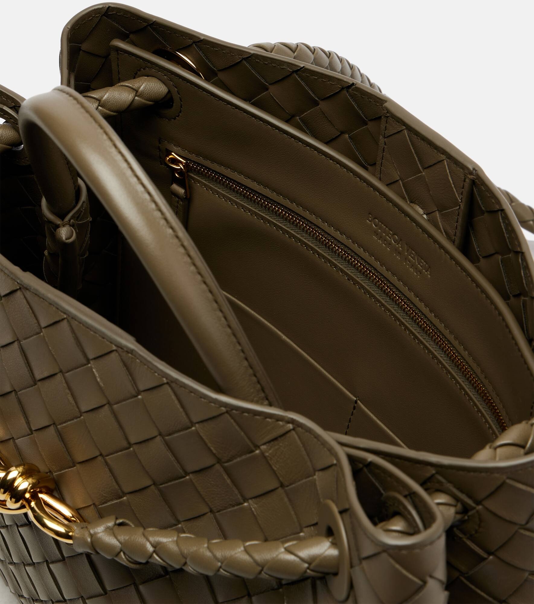 Andiamo Intrecciato Medium leather tote bag - 4
