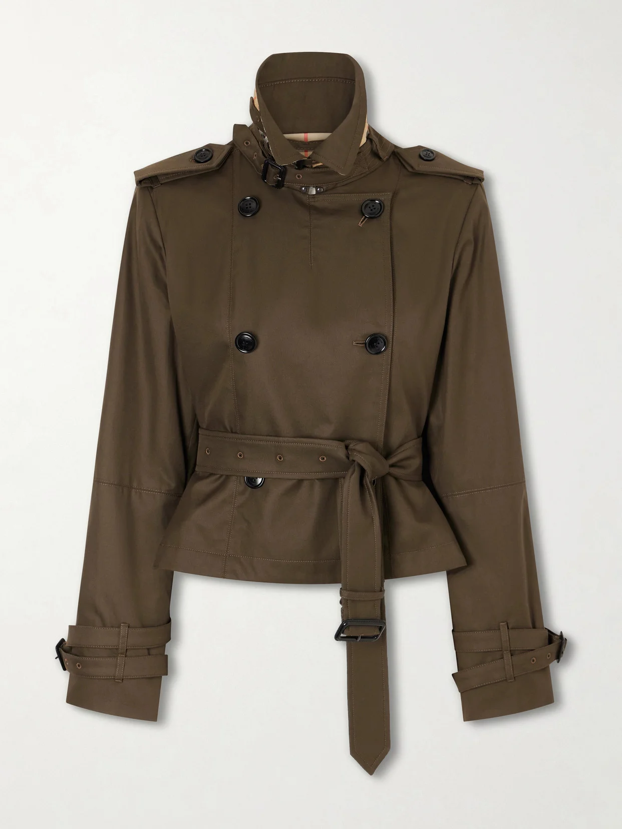 Swarby Belted Cotton-gabardine Jacket - 1