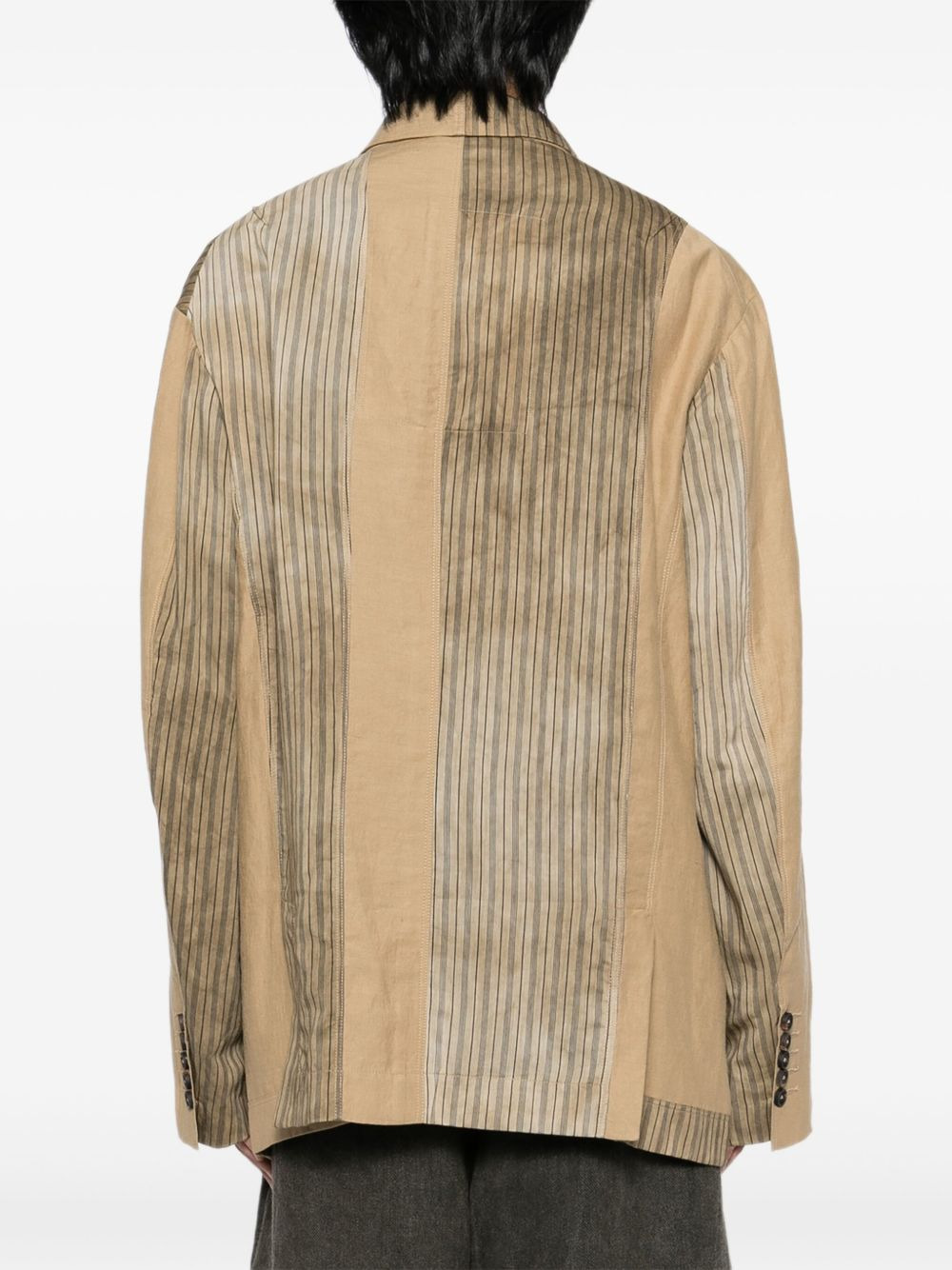 striped blazer - 4