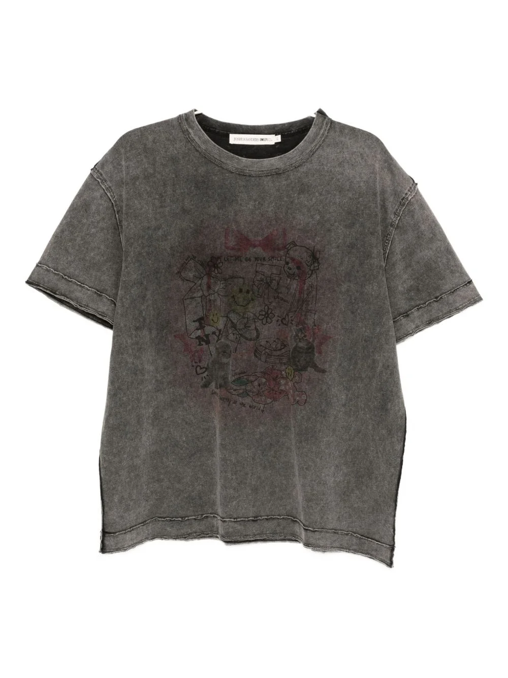 cat-print T-shirt - 1